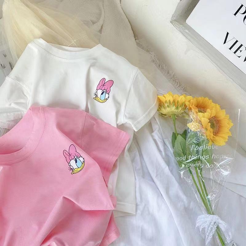 Girls Daisy Duck Half Sleeve Cotton T-Shirt
