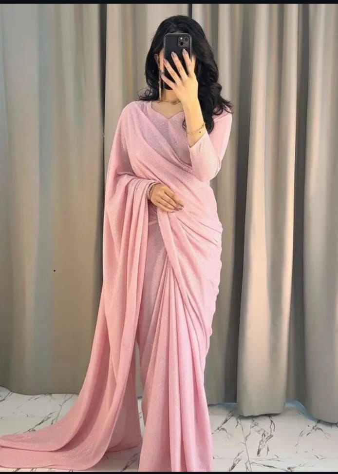 🌙 Moonlight Shimmer Saree