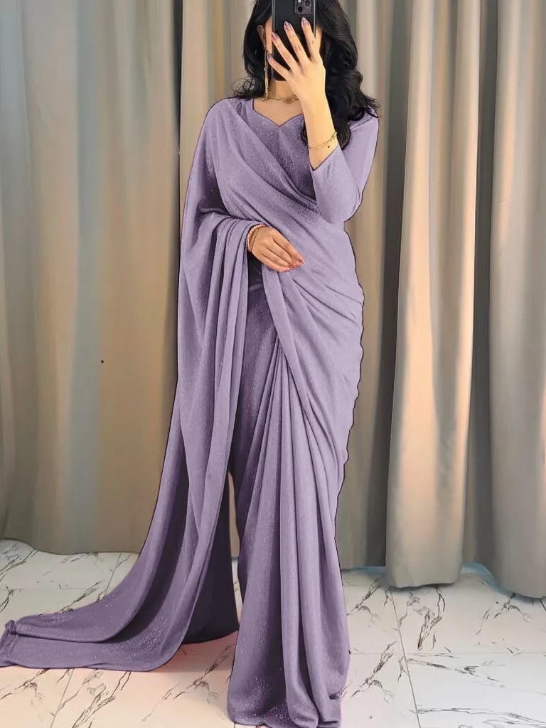 🌙 Moonlight Shimmer Saree