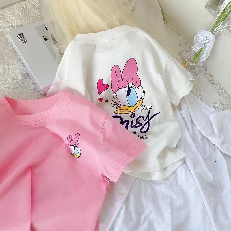 Girls Daisy Duck Half Sleeve Cotton T-Shirt