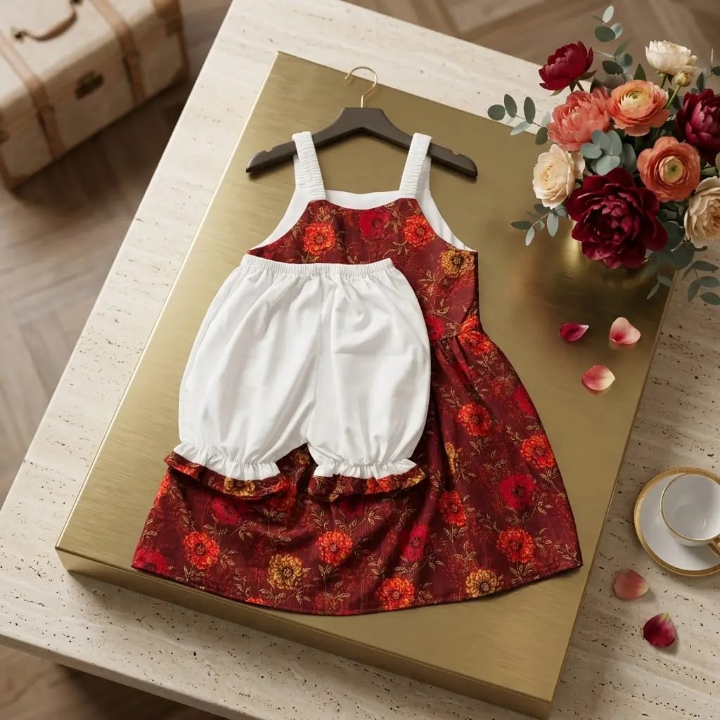 Floral Bloom Girls Dress Set