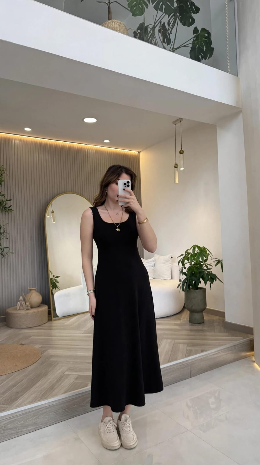 2-in-1 Elegant Layered Flare Maxi Dress